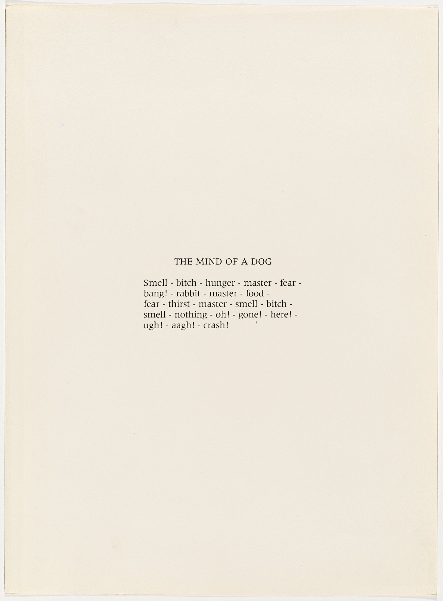 No. 3, from Poems from the Catalan II