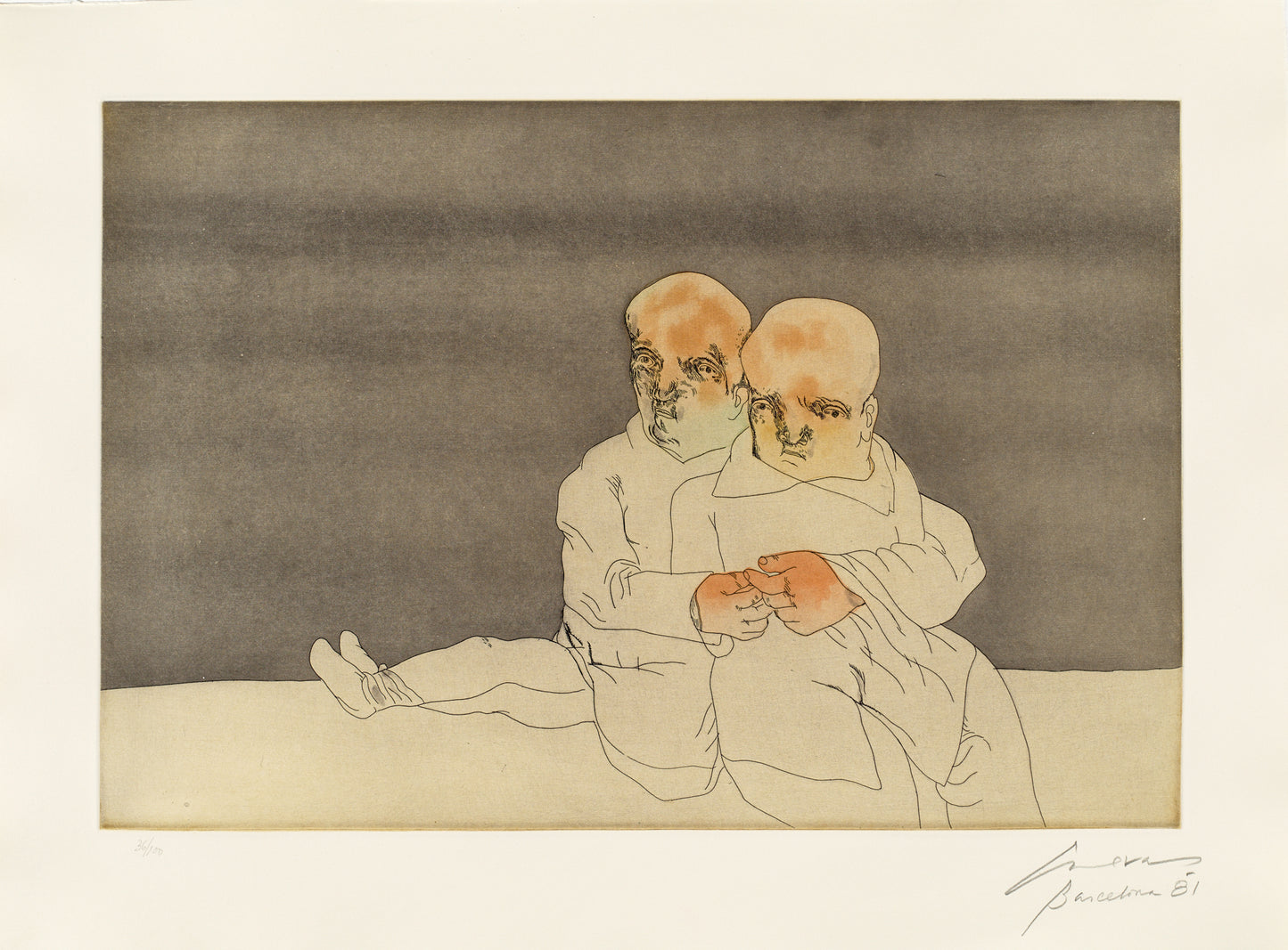 Pareja en el mar (Couple at sea)