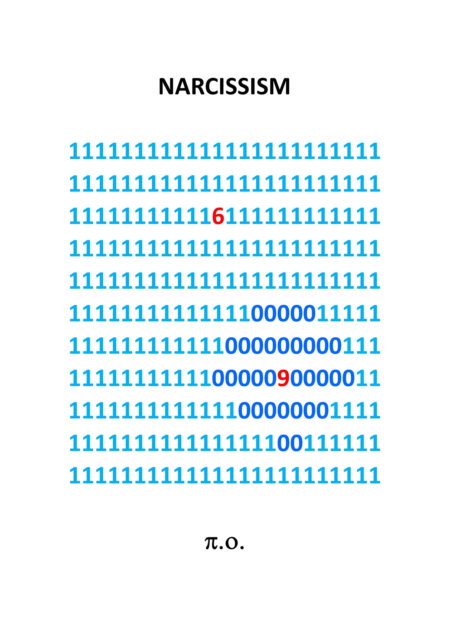 Narcissism, no date (framed)