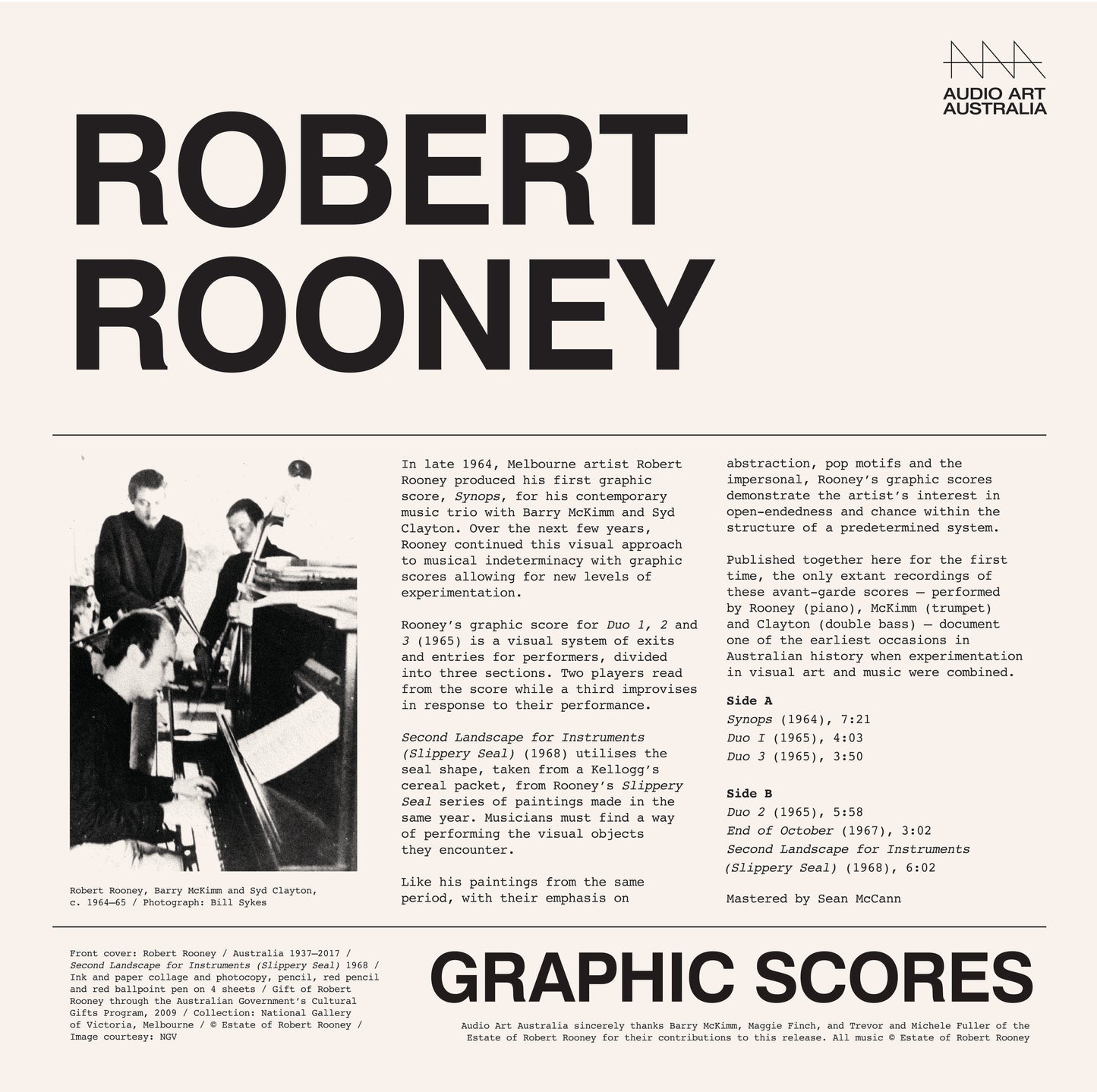 Robert Rooney: Graphic Scores