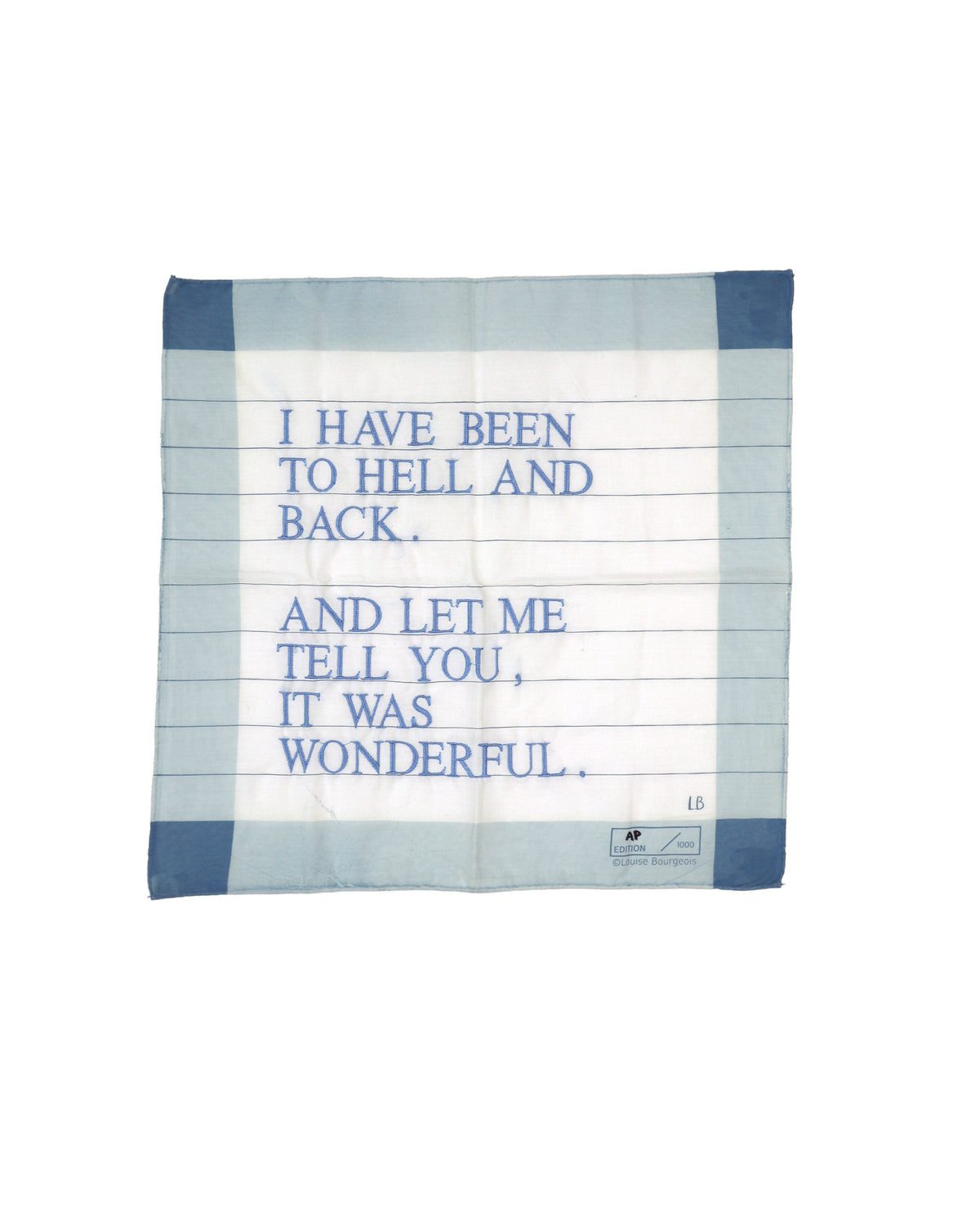 I Have Been to Hell and Back Handkerchief (Blue)