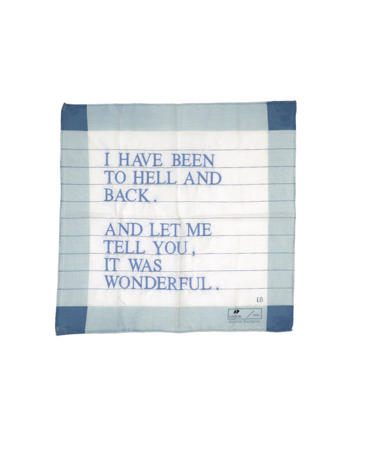 I Have Been to Hell and Back Handkerchief (Blue)