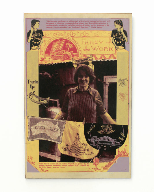 Working class needlework, poster from The D'Oyley Show