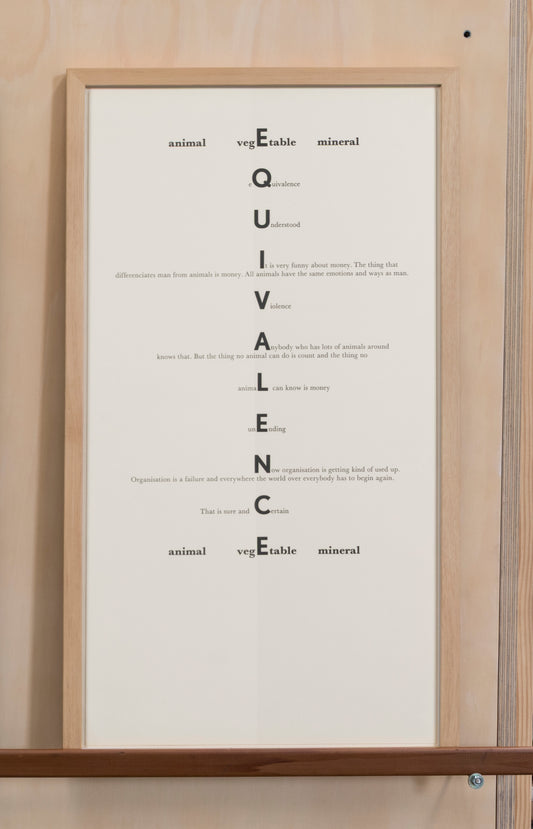 Untitled (Equivalences)